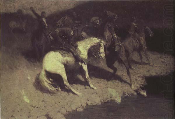 Frederic Remington Fired on (mk43) china oil painting image